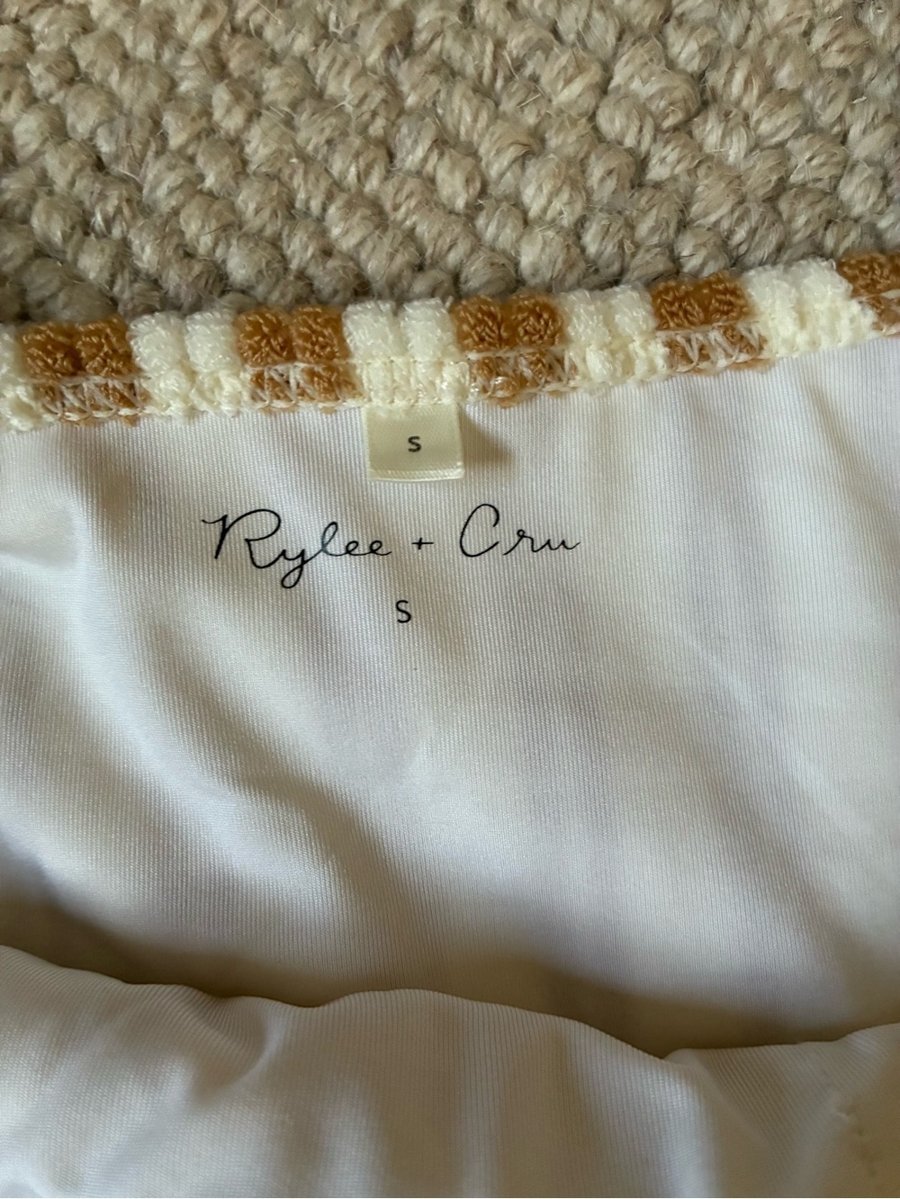 NWOT Rylee and Cru One Piece Swimsuit Stripe Small - Picture 4 of 5